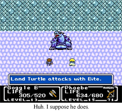 A turtle does bite
