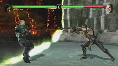 Mortal Kombat vs. DC Universe Fatality Scorpion 